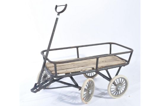 metal pull along cart