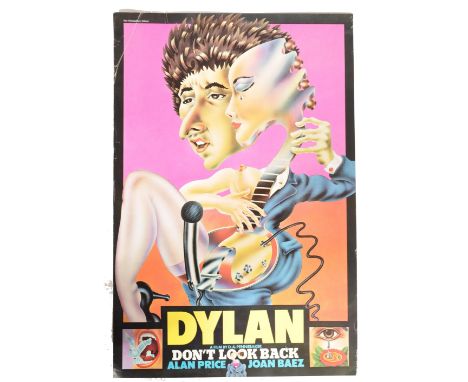 An original Bob Dylan A British cinema poster for the film Don't Look Back, 1967, artwork&nbsp; by Alan Aldridge / Harry Will