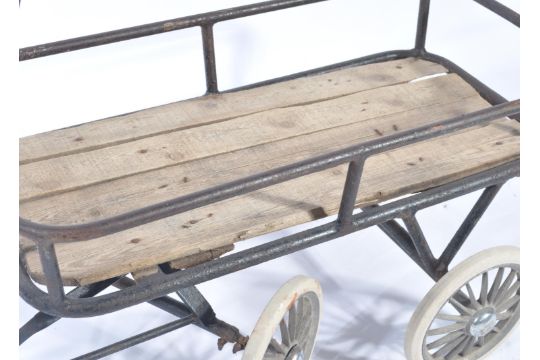 metal pull along cart