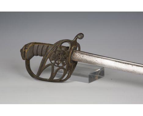 A George IV 1822 pattern infantry officer's sword with pipe-back blade by Pitter &amp; Fox, Bedford St, Covent Garden, London