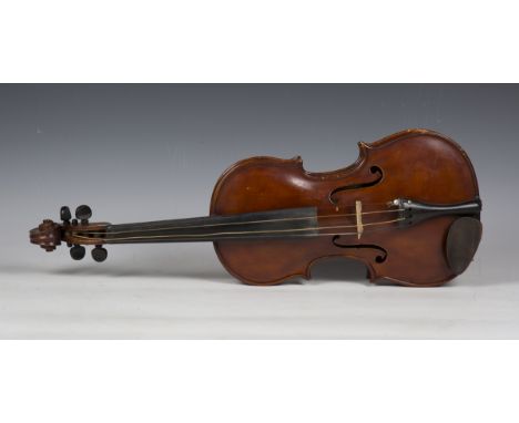 A violin, the interior inscribed 'Ernest. E. White Wednestfield, 1924', length of back excluding button 35.5cm.Buyer’s Premiu