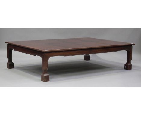 A modern Chinese hardwood coffee table, height 39cm, length 161cm, depth 110cm.Buyer’s Premium 29.4% (including VAT @ 20%) of