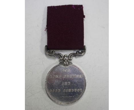 An Army Medal for Long Service and Good Conduct, Victoria issue, to '18938 Corpl Willm Rumsey Depot R A'.Buyer’s Premium 29.4