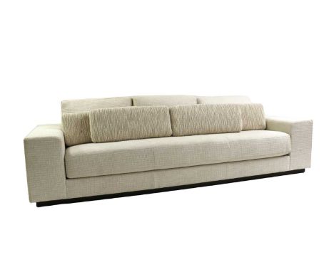 A large 'Pampa' sofa by Holly Hunt,of recent manufacture, with thick pale upholstery,280cm wide120cm deep70cm highBuying this