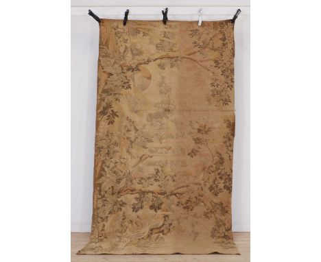 A machine-made tapestry,early 20th century, Continental, depicting an Italianate landscape, 145 x 287cmCondition ReportUn-bac