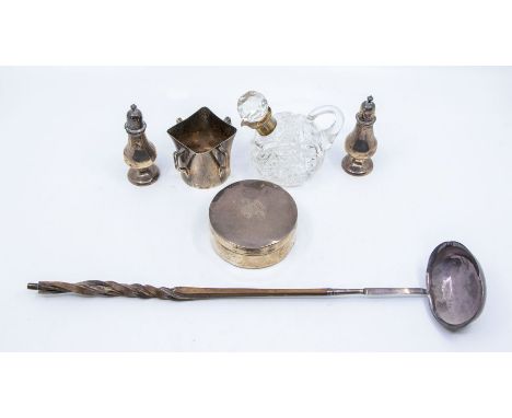 A collection of silver to include: an Edwardian four handled Tyg by&nbsp;Z Barraclough &amp; Sons, London, 1900; a 19th Centu