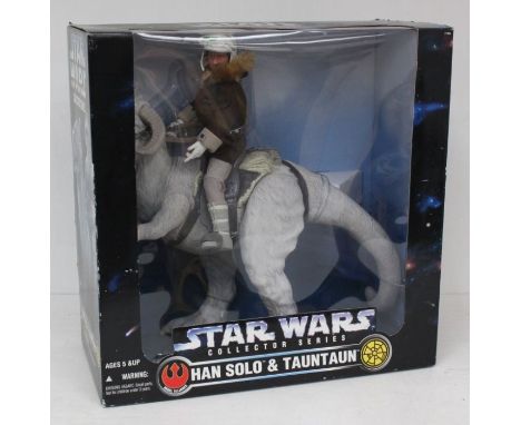Star Wars: A boxed Star Wars Collector Series Han Solo &amp; Tauntaun, Kenner/Hasbro, 1997, original box, opened but figure a