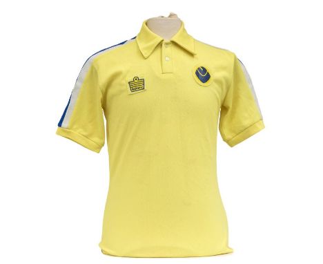 Leeds United: An Admiral Leeds United 1975-76 matchworn away shirt, 38-40" chest, No. 5 to reverse of shirt. Most likely worn