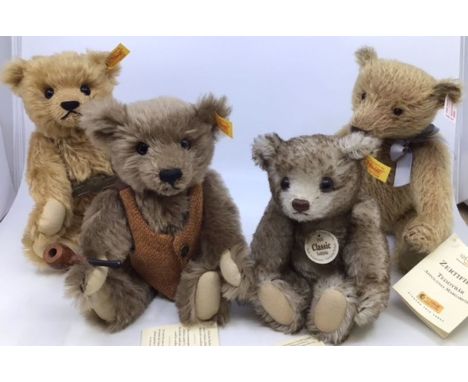 Steiff Bears to include limited edition 038129 Appolonia, 660337 with growler, 654527, 006418, along with miniature club bear