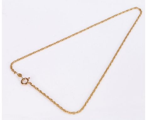 9 carat gold chain, 2.6 grams