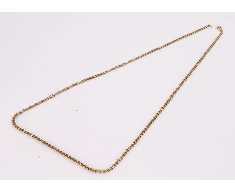 9 carat gold chain, 6.9 grams