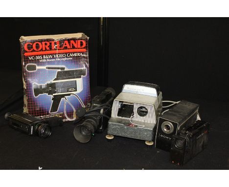 Paximat 5 electric slide projector, cine-cameras and accessories 
