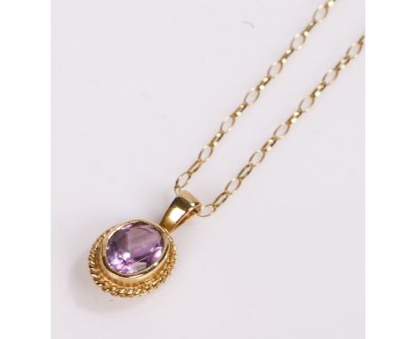 9 carat gold pendant necklace 