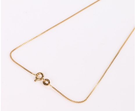 9 carat gold chain, 1.7 grams