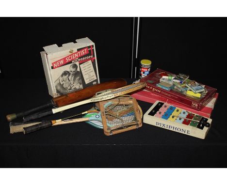 Sports and Games, to include various bats, playing cards, board games, and instruments