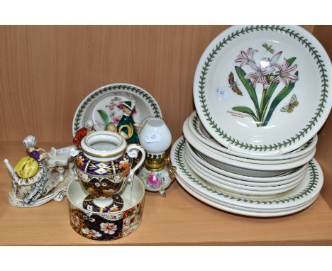 A GROUP OF CERAMIC WARES, including twelve pieces of Portmerion 'Botanic Garden' and 'Exotic Botanic Garden' and 'Pomara' (on