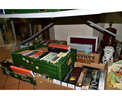 BOOKS, approximately one hundred and fifteen titles in five boxes to include a Times Comprehensive Atlas of the World 12th ed
