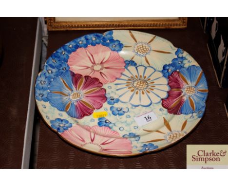 A Grays Pottery "Sunburst" pattern Art Deco plate 