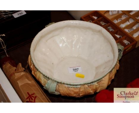 A Royal Worcester leaf pattern jardinière AF 