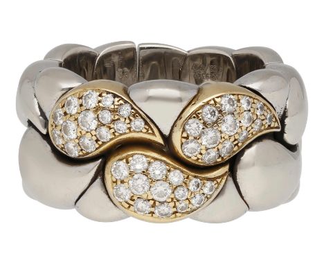   CHOPARD Casmir Ring Modernes Designer Schmuckstück in Weissgold/Gelbgold 18K. Aus der berühmten  CHOPARD Casmir Ring  Moder
