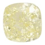 Fancy Diamond Natürlicher farbiger Diamant. Lupenreiner Diamant fancy light yellow von 3,51 ct.