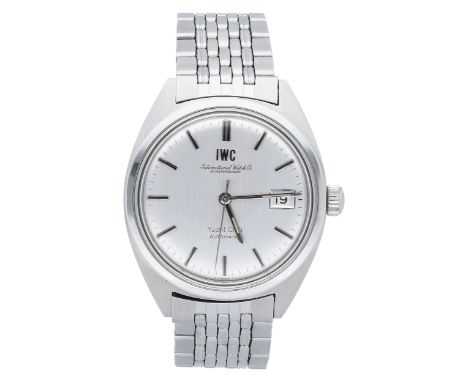   IWC Herrenarmbanduhr Modell Yacht Club mit einem Durchmesser von 36 mm ca. 1964 in Stahl. Uhrwerk Automatik mit versilberte