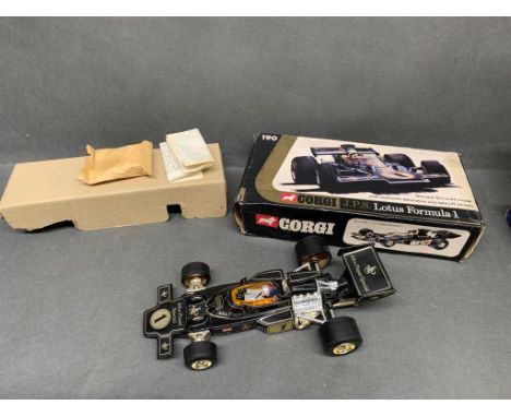 A vintage JPS Corgi Lotus formula 1 model car