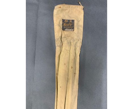 A vintage Hardy rod bag