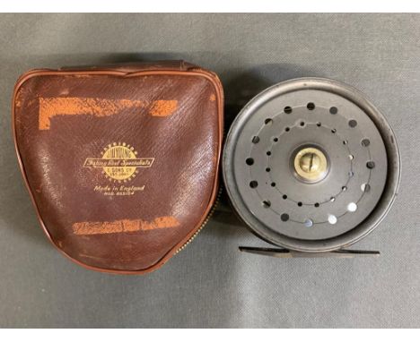 OGDEN SMITHS vintage salmon reel by Dingly. 4'' reel some slight wear to anodised finish on the rims but barely noticeable, i
