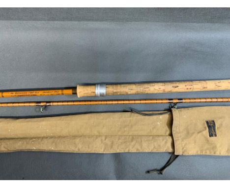 BJ James and Son, bag containing a Ben Woods carp rod built on Cliff constable cane, needs intermediate whips replacing and m