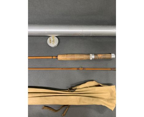 ''Benwoods'' 6'9'' 2 piece split cane fly rod built with Cliff Constable honey coloured cane for 4weight line. (Its a Wallop 