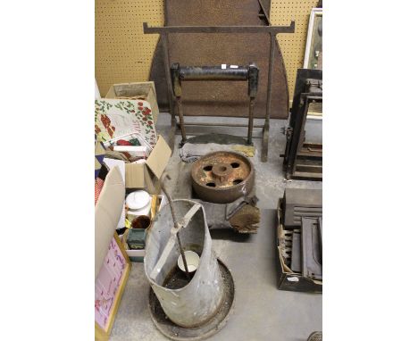 Cast roller, trolley, wheel and stand