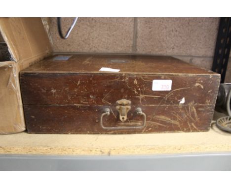Antique tools in box