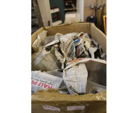 Box of glass lamp shades