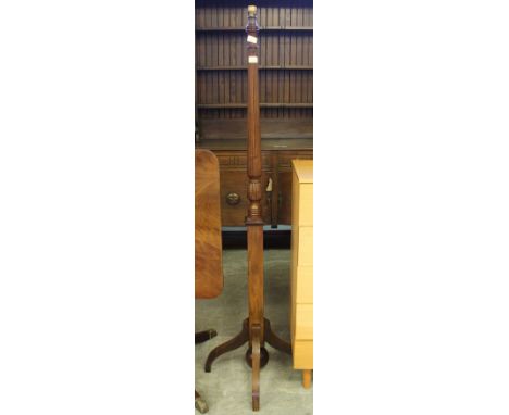 Mahogany standard lamp