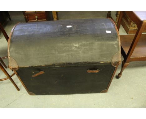 Large domed canvas trunk