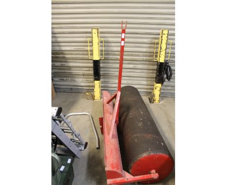 Garden roller for ride on mower