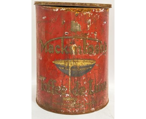 A large vintage Mackintosh's Toffee de Luxe tin/dispenser (h- 37cm w- 29cm)