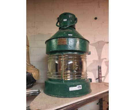 ANTIQUE MASTHEAD METEORITE 029711 SHIP LANTERN