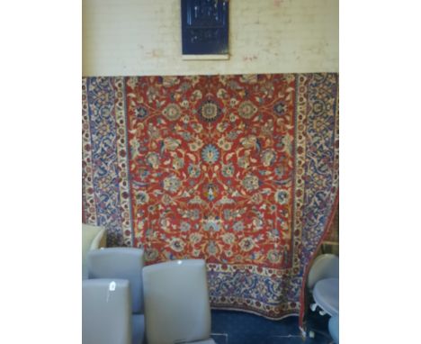 FINE CENTRAL PERSIAN ISFAHAN CARPET 410CMS X 270CMS