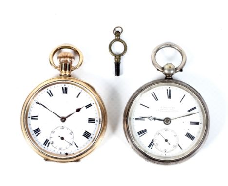 Two open face pocket watches, comprising; John Williams Carmarthen, a Victorian silver cased open face pocket watch. No. 1361