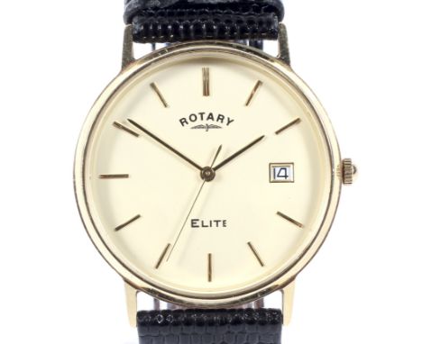 Rotary elite 9ct gold hotsell mens watch