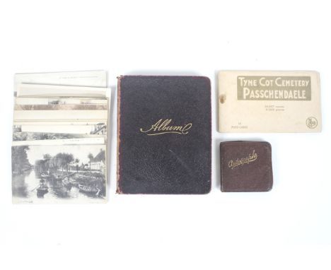 A circa 1915 autograph album. Containing a large quantity of poems, sketches, watercolours, many relating to the First World 