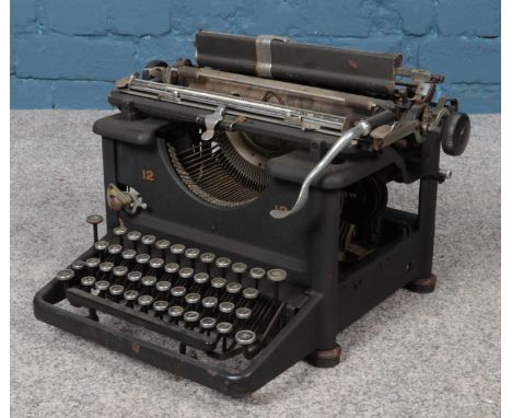 A Remington Standard No.12 typewriter.  