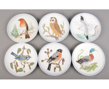 A collection of six Goebel 'Wildlife' display plates, editions 1-6. To include Robin, Mallard and Bullfinch. 19cm diameter.  