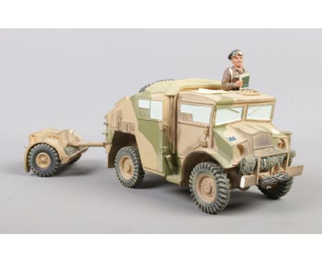 King &amp; Country 8th Army 'Quad Tractor'. EA05.  With Gun Tractor and Limber.  