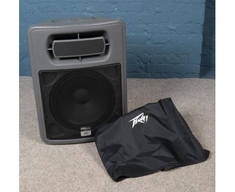 A Peavey PR Sub Speaker. H:73cm W:53cm.  Untested. Comes with cover.