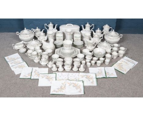 An extensive collection of mainly Johnson Bros. ceramics, all in the 'Eternal Beau' design. To include large tureens, tea and