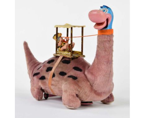 Marx, Fred Feuerstein "Dino the Dinosaur", Japan, 48 cm, GemBw, Funktion ok, min. LM, Z 2+