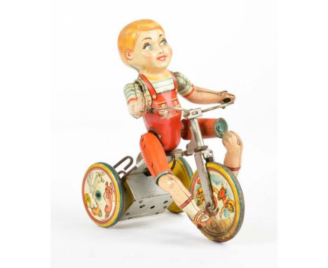 Marx, Kiddy Cyclist, USA, 19 cm, Blech, UW schwergängig, LM, RS, Z 2-3
